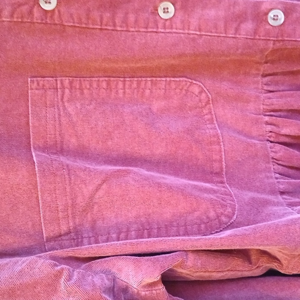 Jodifl Corduroy Peplum tiered Mini Boho Western Dress Size L - Picture 6 of 11